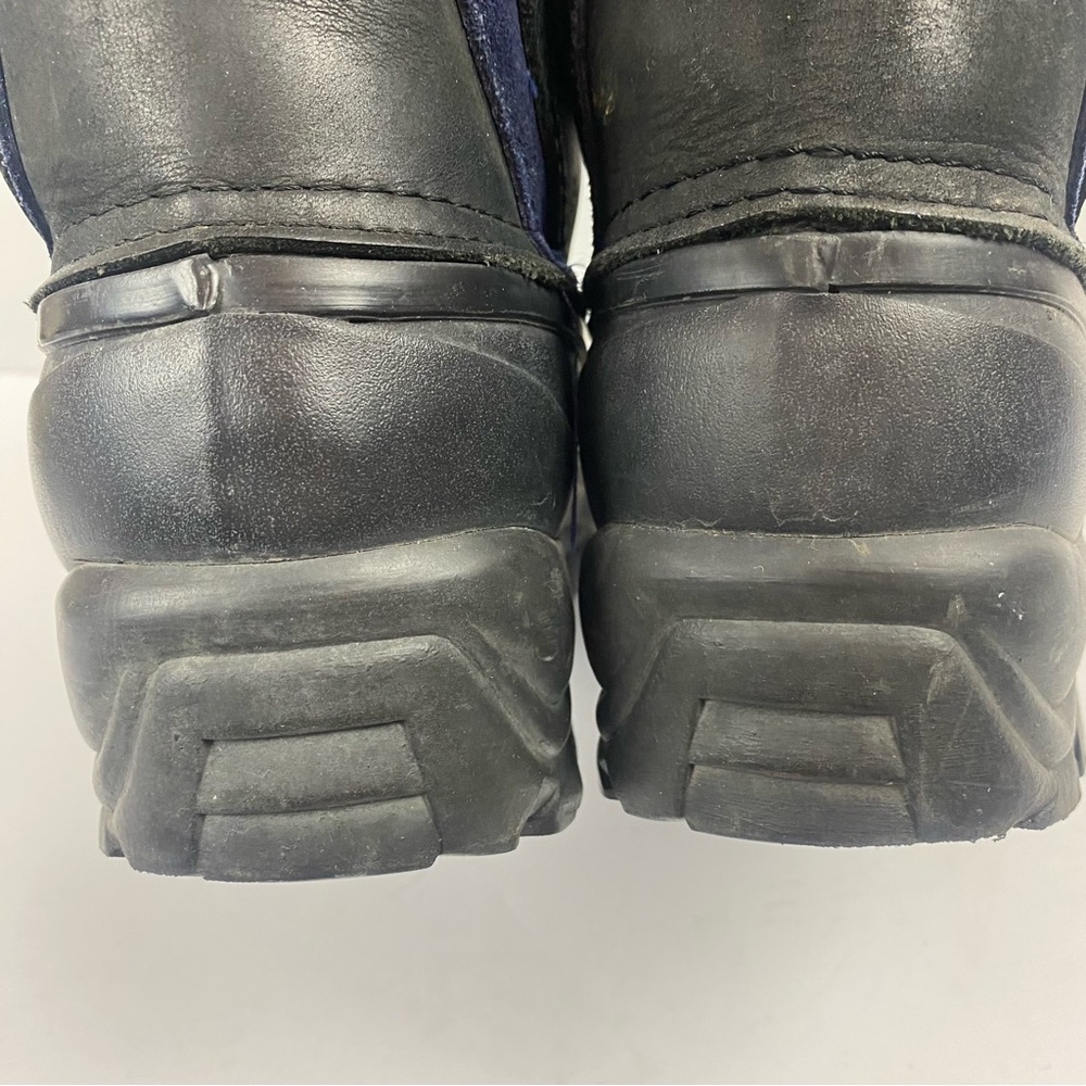Land’s End Black Blue Waterproof Heavy-duty Lace-up Winter Snow Hiking Boots 6 - Picture 6 of 14